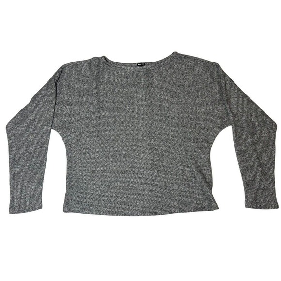 Anthropologie‎ Monrow size small waffle weave thermal heathered gray l/s shirt - Picture 1 of 8